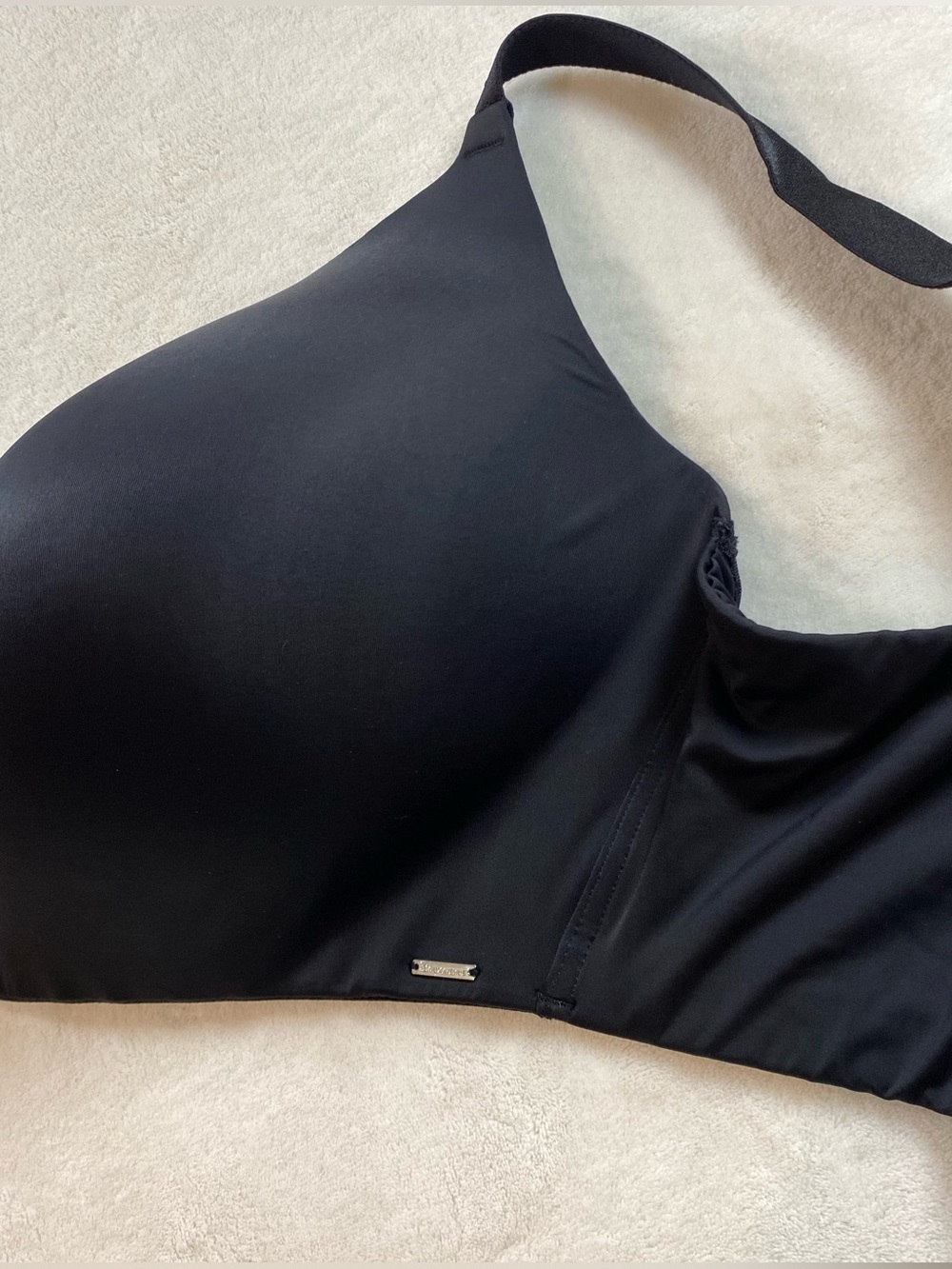 Boux Avenue Ultra Light Microfibre Plunge T-Shirt Bra Black UK 40G